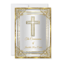 Perlen Gold Weiße Kreuz Heilige Kommunion