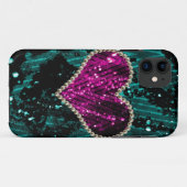 Perlen-Herz Case-Mate iPhone Hülle (Rückseite (Horizontal))