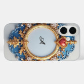 Perlen-Herz-Glanz Luxe ✨ Romantischer Eleganter Ra Case-Mate iPhone Hülle (Rückseite (Horizontal))