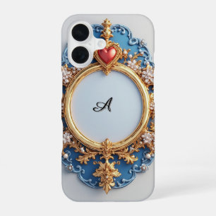 Perlen-Herz-Glanz Luxe ✨ Romantischer Eleganter Ra iPhone 16 Hülle