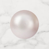 Perlen & Herzen auf staubigen Rose Hochzeit Konfetti (Klein Vorderseite)