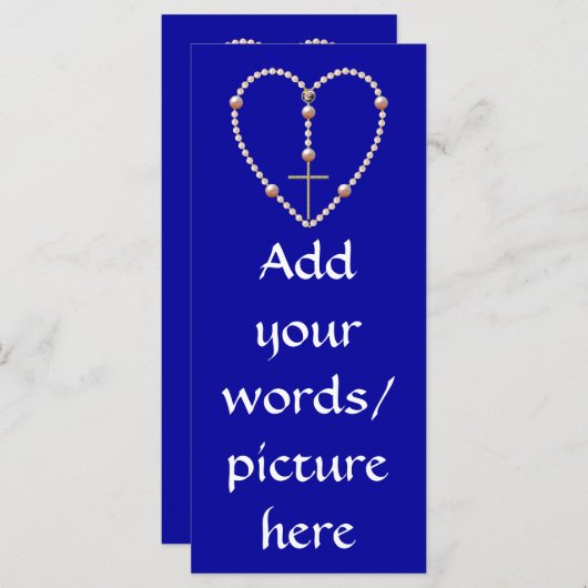 Perlen, herzförmig Rosary (Vorne/Hinten)