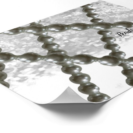 Perlen immer in Style Poster (Ecke)