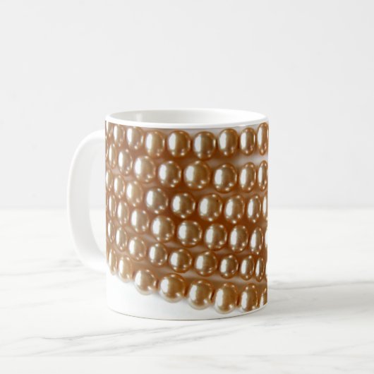 Perlen Kaffeetasse (Vorderseite Links)