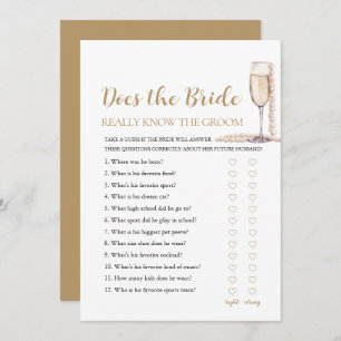 Perlen kennt die Braut wirklich das Game Einladung