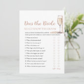 Perlen kennt die Braut wirklich das Game Einladung (Stehend Vorderseite)