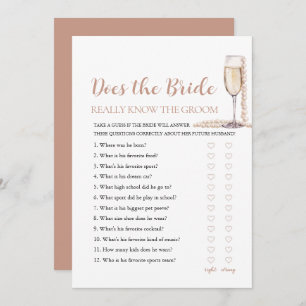 Perlen kennt die Braut wirklich das Game Einladung