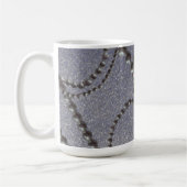 Perlen mit Blue Metallic Fleck Tasse (Links)