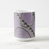 Perlen mit Mauve Metallic Fleck Tasse (Mittel)