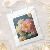 Perlen mit rosa Blume Geschenktütchen (Ausgeschnitten)