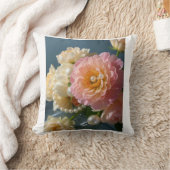 Perlen mit rosa Blume Kissen (Decke)