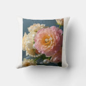 Perlen mit rosa Blume Kissen (Rückseite)