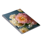 Perlen mit rosa Blume Notizblock (Rechte Seite)