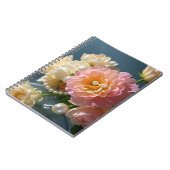 Perlen mit rosa Blume Notizblock (Linke Seite)