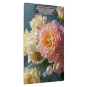 Perlen mit rosa Blüten Klemmbrett (Rechts)