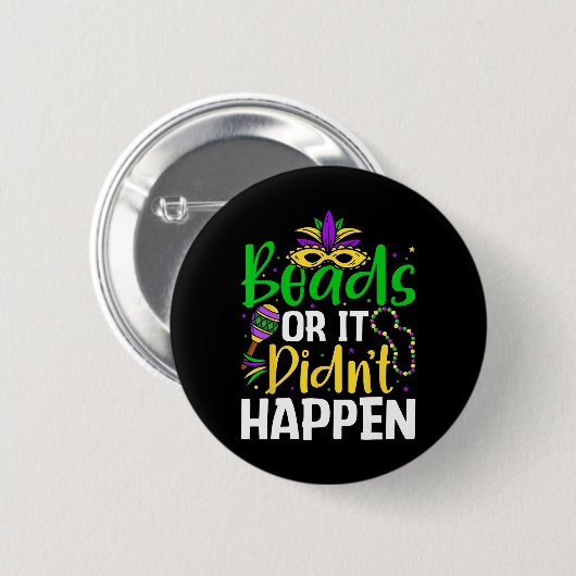 Perlen oder es ist nicht passiert button (Vorne & Hinten)