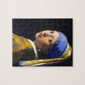 Perlen-Ohrring ~ Vermeer des Mädchen-w Puzzle (Horizontal)