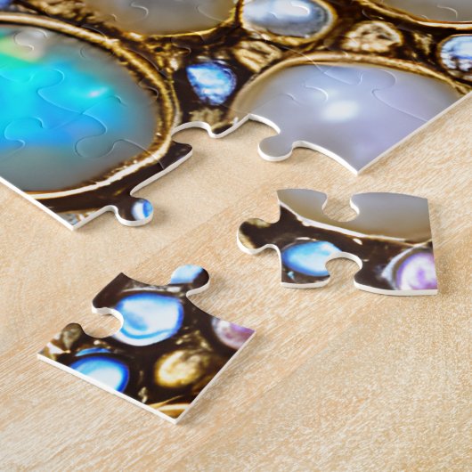 Perlen, Opale und Edelsteine Puzzle (Seite)