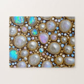 Perlen, Opale und Edelsteine Puzzle (Horizontal)
