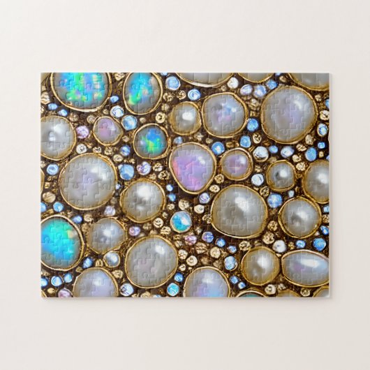 Perlen, Opale und Edelsteine Puzzle (Horizontal)