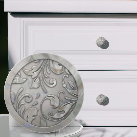 Perlen-Ornamentrolle Keramikknauf