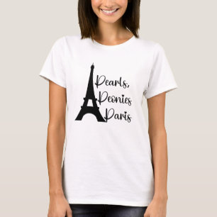 Perlen, Peonies, Paris T-Shirt