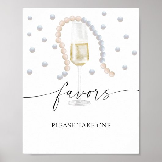 Perlen Perlen - Bridal Gefälligkeiten nehmen Sie b Poster (Vorne)