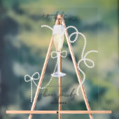 Perlen, Petalen + Prosecco | Pearl Brautparty Acrylschild (Neutral)