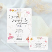 Perlen, Petalen + Prosecco | Trendy Brautparty Einladung