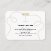 Perlen, Petalen und Prosecco | Pearls Enclosure Ca Begleitkarte (Vorderseite)