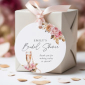 Perlen Petals & Prosecco Brautparty Geschenkanhänger