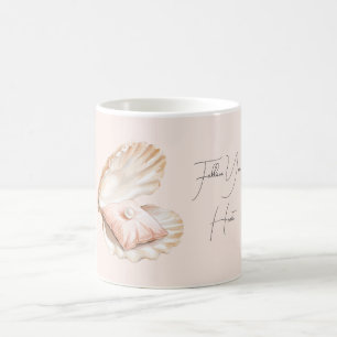 Perlen-Pfirsich-Kissen-Schale Kaffeetasse