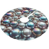 Perlen Polyester Weihnachtsbaumdecke (Schrägansicht)