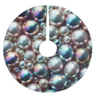 Perlen Polyester Weihnachtsbaumdecke