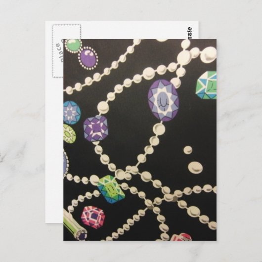 Perlen Postkarte (Vorne/Hinten)