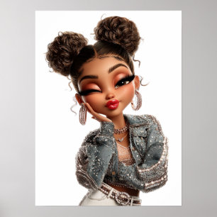 Perlen-Pout-Druck, Value Poster Papier (Halbglanz)