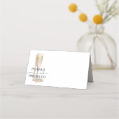 Perlen & Prosecco-Brautjungfernparty Platzkarte (Rückseite)