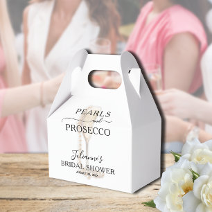 Perlen & Prosecco Brautparty Geschenkschachtel