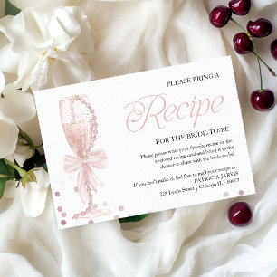Perlen & Prosecco Brautparty Rezept Anfrage Einladung