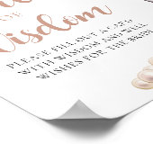 Perlen & Prosecco Champagner Perlen der Weisheit U Poster (Ecke)