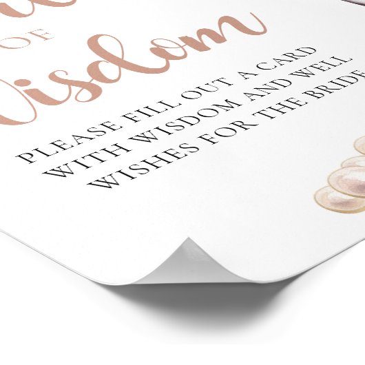 Perlen & Prosecco Champagner Perlen der Weisheit U Poster (Ecke)