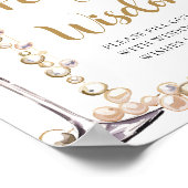 Perlen & Prosecco Champagner Perlen der Weisheit U Poster (Ecke)