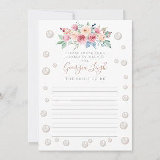 Perlen & Prosecco-Dusche Einladung