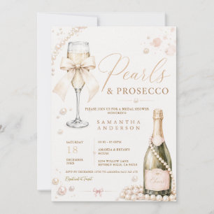 Perlen & Prosecco Elegante Kokette Einladung