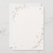 Perlen & Prosecco Elegante Kokette Einladung (Rückseite)
