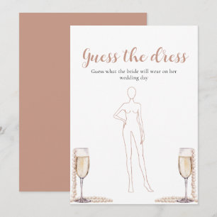 Perlen Prosecco Errate Das Kleid Junggesellinnen-A Einladung