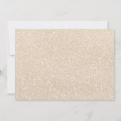 Perlen & Prosecco Gold Brautparty Dankeskarte (Rückseite)