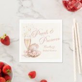 Perlen & Prosecco Junggesellinnen-Abschied Serviet Serviette (Beispiel)
