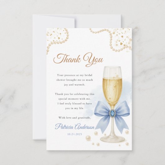 Perlen & Prosecco Junggesellinnenabschied Danke Ka (Vorderseite)