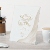 Perlen Prosecco Karten und Geschenke Brautparty na Sockelschild (In SItu)